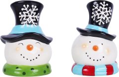 Snowman and Santa Salt and Pepper Shaker
