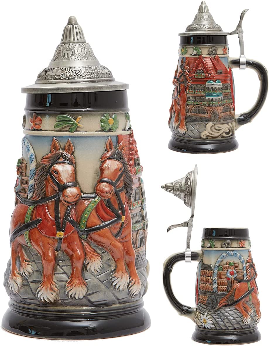 Oktoberfest Stanley Viking Tankard with Petwer Lid Birthday Gifts