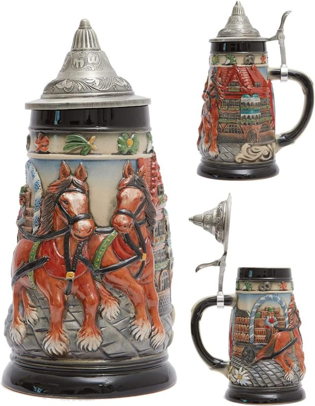 Oktoberfest Stanley Viking Tankard with Petwer Lid Birthday Gifts