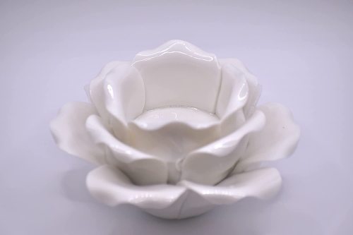 Handmade Ceramic Tea Light Lotus Flower Candle Holder
