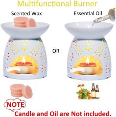 Ceramic Tealight Oil Burner with Tea Light Holder