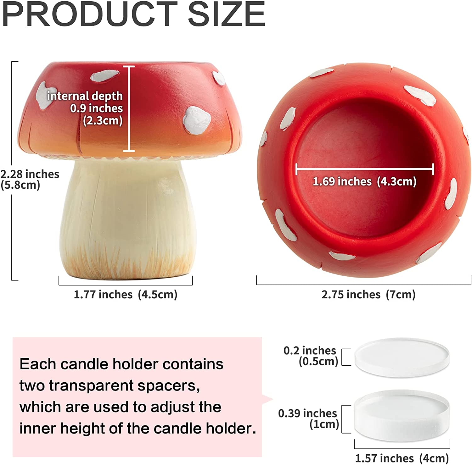 Cute Mushroom Candle Holder