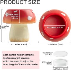 Cute Mushroom Candle Holder