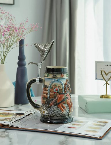 Oktoberfest Stanley Viking Tankard with Petwer Lid Birthday Gifts