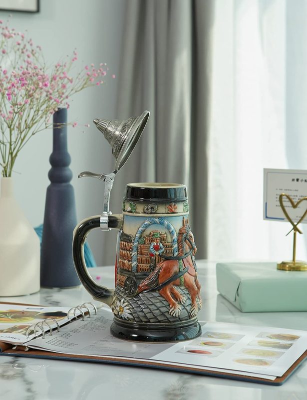 Oktoberfest Stanley Viking Tankard with Petwer Lid Birthday Gifts