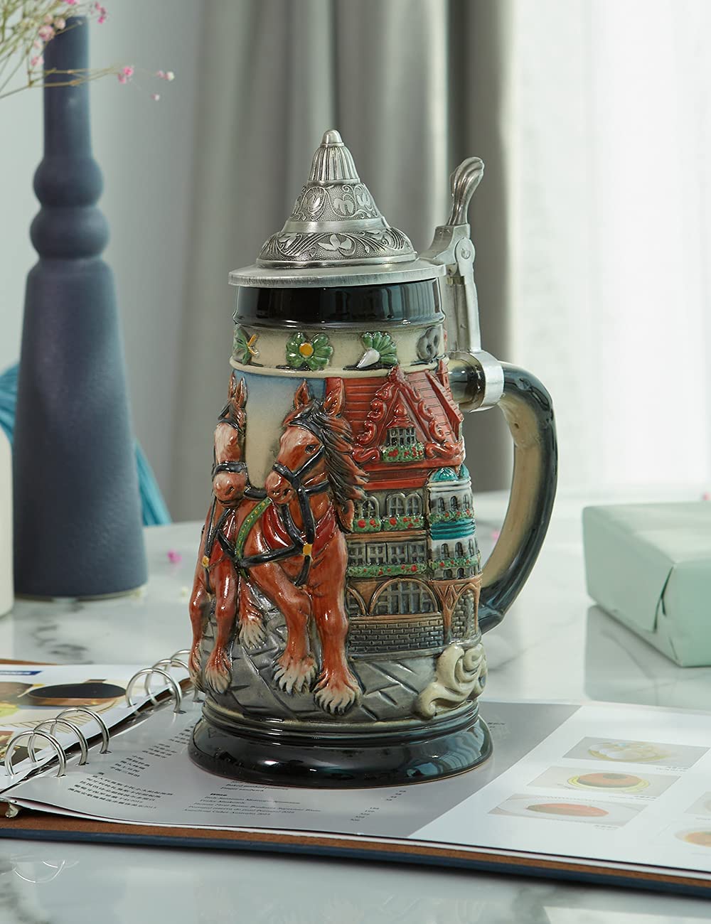 Oktoberfest Stanley Viking Tankard with Petwer Lid Birthday Gifts