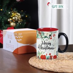 Christmas Mug Ceramic Coffee Mug Deer Mug with Handle Large Tea Cup Personalized Christmas Gift 18oz