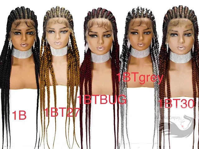  Liyouda Brown Braided Wig HD Full Lace Front Braided