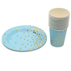 82pcs Kids Party Favors Birthday Gold foil Theme Set Decoration In Party Supplies