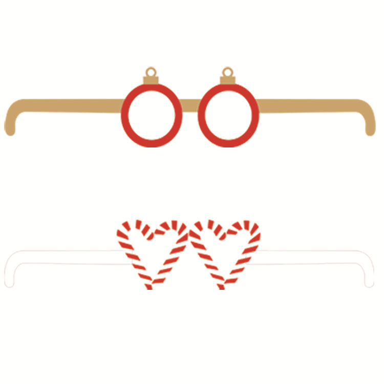 Happy New Year Paper Glasses Party Supplies Number Glasses New Year Eyewear For Happy Year Party Photo Prop