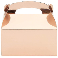 Bulk Gold Paper Hand Cake Boxes and Gift Boxes Cupcake Packaging Box Wholesale Custom Transparent Mini Cupcake Box