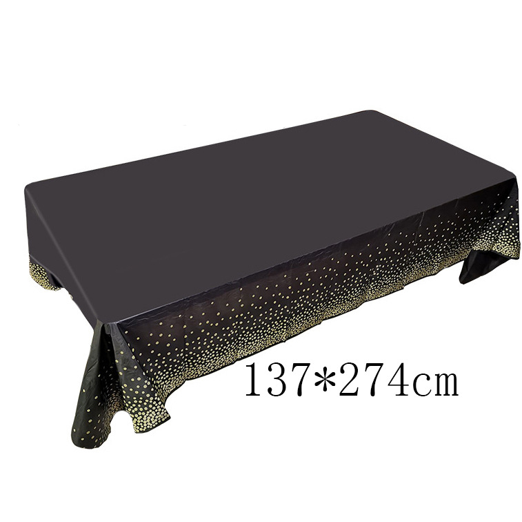 Gold dot disposable plates cups and napkins birthday party supplies tableware Sets Party Decorations Supplies