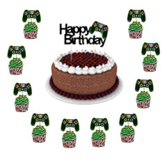 34pcs Video Game Party Tableware Set - Game Theme Party Supplies for Boy Game Players Geeks