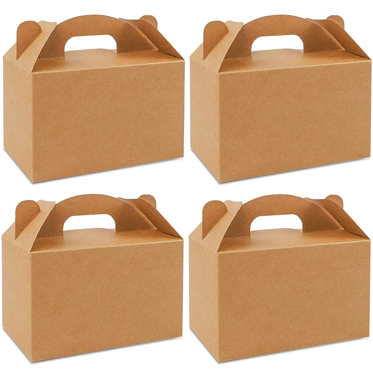 Bulk Gold Paper Hand Cake Boxes and Gift Boxes Cupcake Packaging Box Wholesale Custom Transparent Mini Cupcake Box