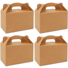 Bulk Gold Paper Hand Cake Boxes and Gift Boxes Cupcake Packaging Box Wholesale Custom Transparent Mini Cupcake Box