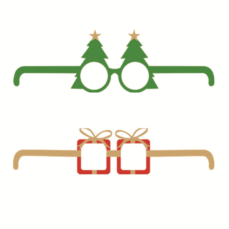 Happy New Year Paper Glasses Party Supplies Number Glasses New Year Eyewear For Happy Year Party Photo Prop