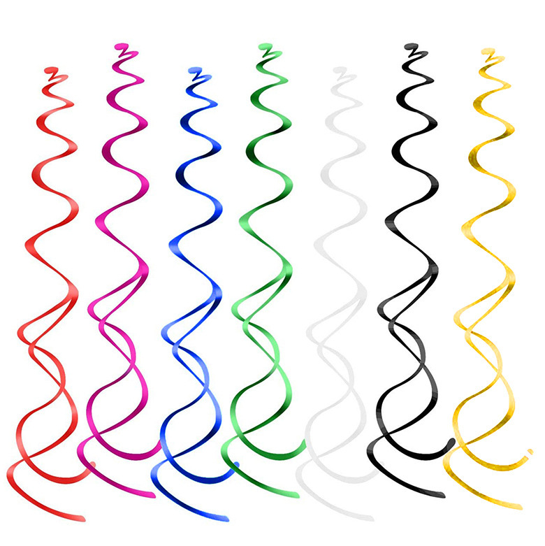 Spiral hanging decoration PVC hanging Halloween Christmas decoration supplies pendant