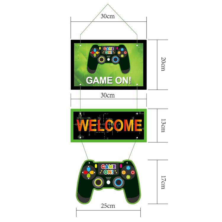 34pcs Video Game Party Tableware Set - Game Theme Party Supplies for Boy Game Players Geeks