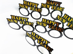 6 pcs Happy New Year Paper Eyeglasses 2022 Eyeglass Fancy New Year Party Glasses 2022 New Year's Eve Party Supplies