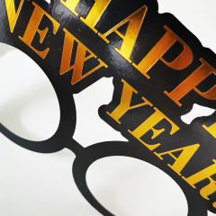 6 pcs Happy New Year Paper Eyeglasses 2022 Eyeglass Fancy New Year Party Glasses 2022 New Year's Eve Party Supplies