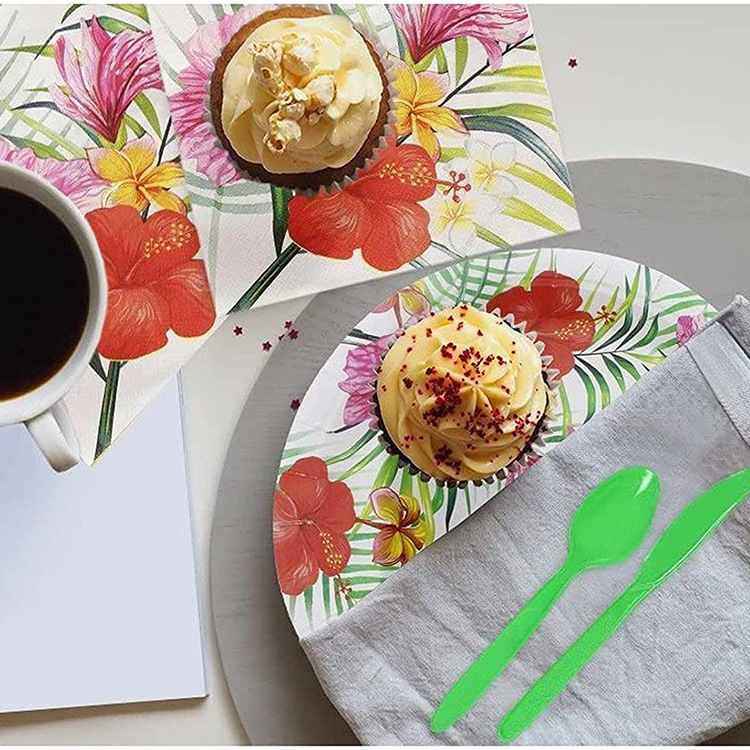 168pcs Flower Party Paper Napkins Plates Cups Kits Party Tableware Event & Party Supplies 24 guests