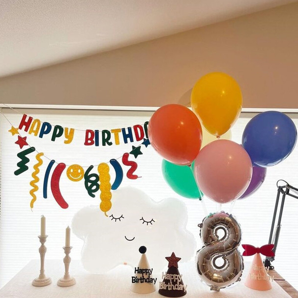 Birthday Garland Party Supplies Baby Shower Decoration New Flet Bunting Banners Flags Happy Birthday Banner