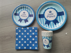 Gender Reveal Party Supplies Decorations Pink Girl Blue Boy Party Set Plates Cups Napkins Table Cover and tableware