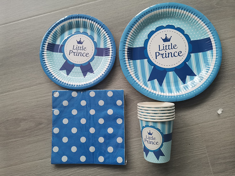 Gender Reveal Party Supplies Decorations Pink Girl Blue Boy Party Set Plates Cups Napkins Table Cover and tableware