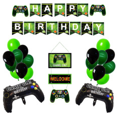 34pcs Video Game Party Tableware Set - Game Theme Party Supplies for Boy Game Players Geeks