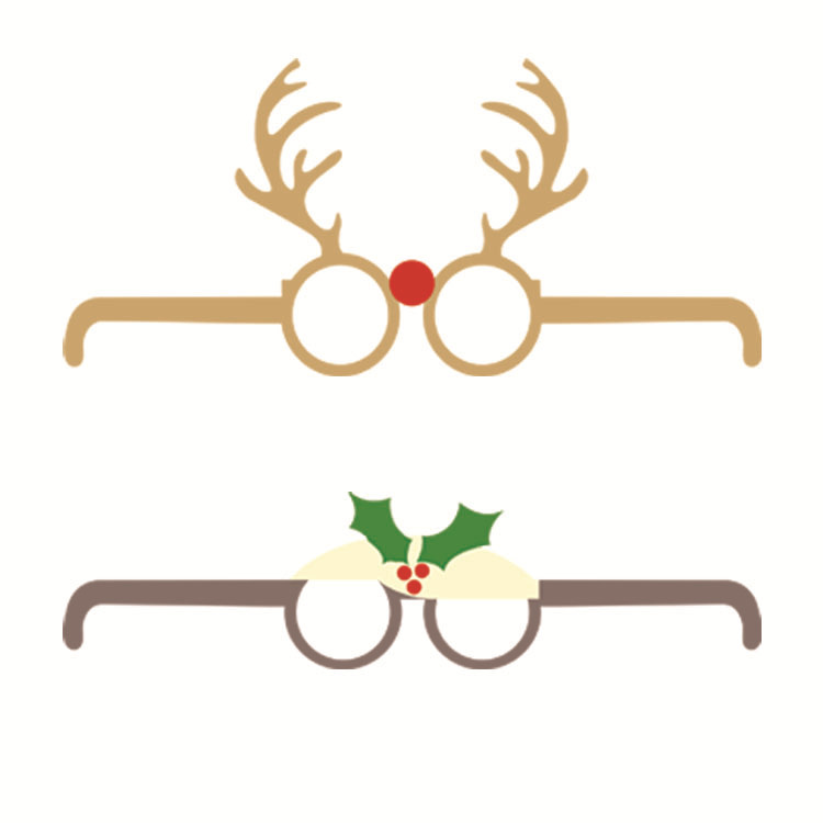 Happy New Year Paper Glasses Party Supplies Number Glasses New Year Eyewear For Happy Year Party Photo Prop