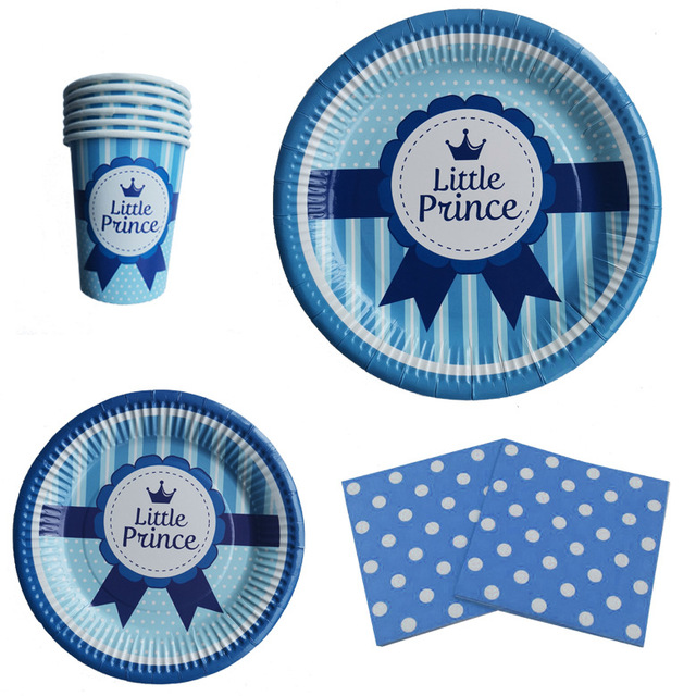 Gender Reveal Party Supplies Decorations Pink Girl Blue Boy Party Set Plates Cups Napkins Table Cover and tableware