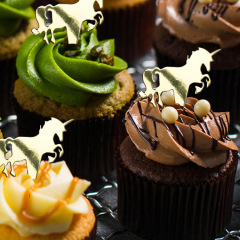 Unicorn Cupcake Toppers Reversible Food Picks Cake for Girl Birthday Party Decorations