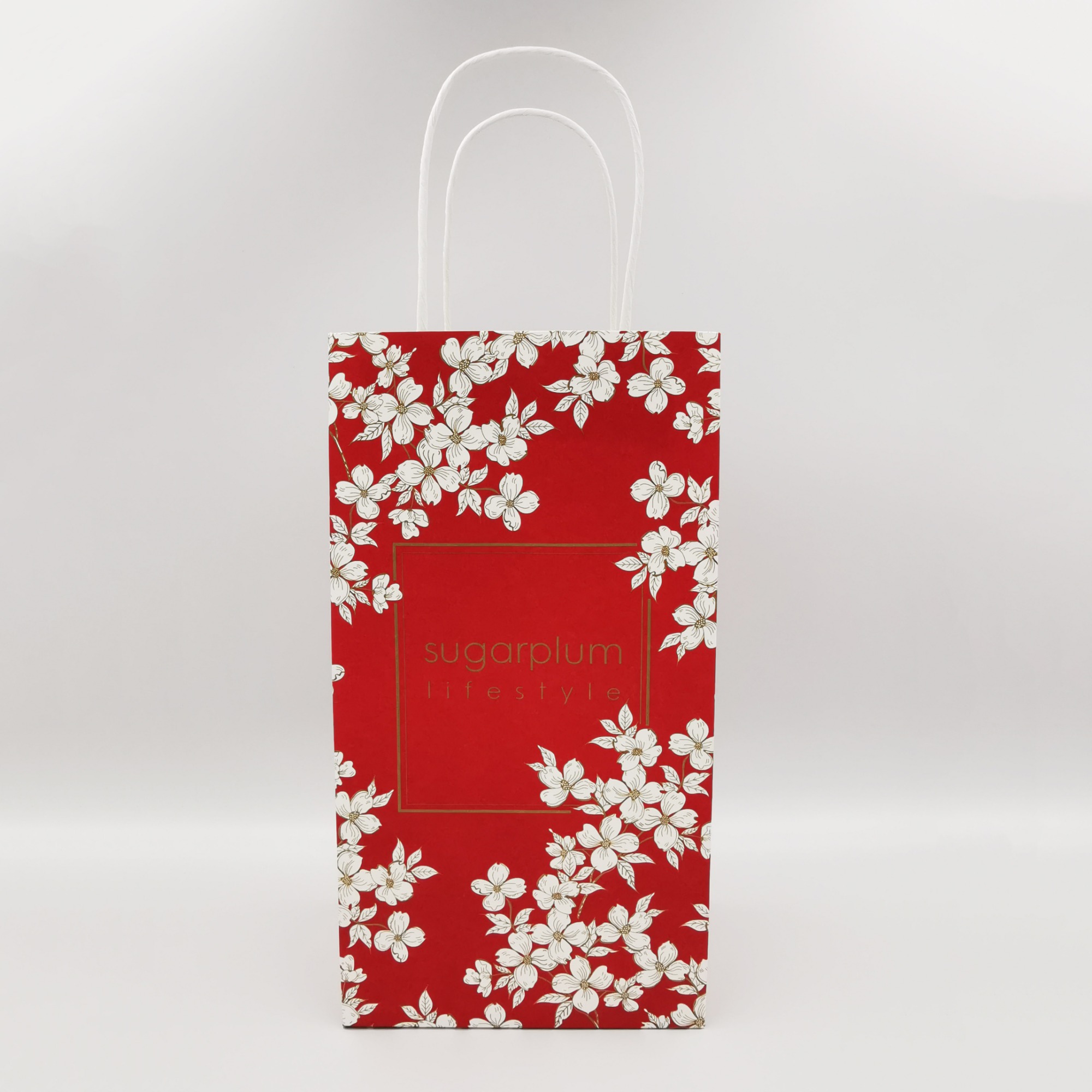 wholesale custom printed recyclable large capacity gift packaging kraft paper bag