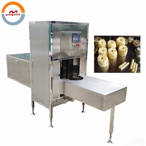 Automatic pineapple peeling and coring machine industrial pineapple