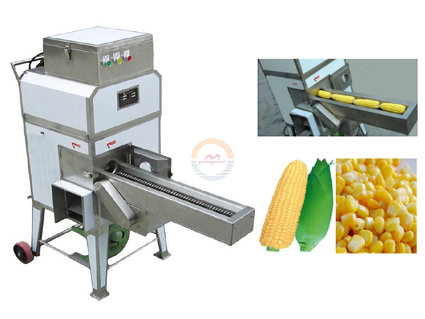 Automatic sweet corn shelling threshing seed removing machine industrial  fresh corn sheller thresher