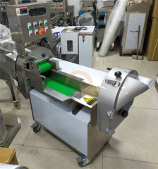 Automatic fruit and vegetable cutting machine double head multifunctional cabbage okra green bean cutter