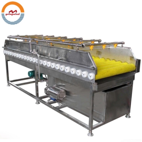 Good Price Automatic Fruit and Vegetable Brush Washing Machine Auto Industrial Fruits Vegetables Brush Washer for Sale