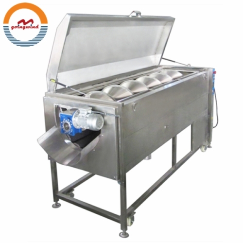 Automatic Industrial Carrot Brush Cleaning Machine Auto Electric Carrots Polish Washing and Peeling Equipment for Sale