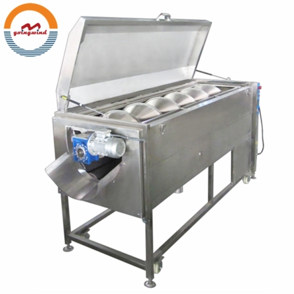 Automatic Industrial Carrot Brush Cleaning Machine Auto Electric Carrots Polish Washing and Peeling Equipment for Sale