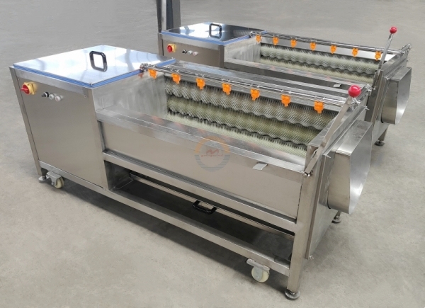 Good Price Automatic Industrial Carrot Brush Washer and Peeler Machine Auto Commercial Small Electric Cleaner Equipment for Sale