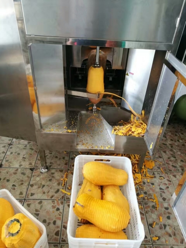 Automatic Commercial Pumpkin Peeling Machine Auto Industrial Flat Pumpkins Fruit Skin Peeler Skinning Equipment for Sale