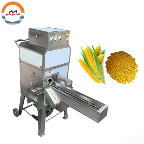 Automatic Industrial Sweet Corn Thresher Machine Auto Commercial Electric Fresh Corns Kernel Remover Separator for Sale