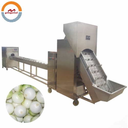 Good Price Automatic Commercial Onion Peeling and Cutting Machine Auto Industrial Onions Peeler &amp; Cutter Machines for Sale