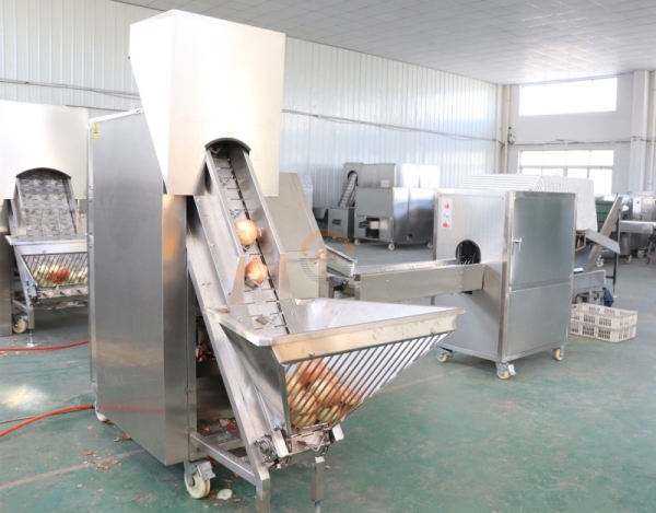 Good Price Automatic Commercial Onion Peeling Machine Auto Industrial Continuous Dry Onions Skinning Equipment China for Sale