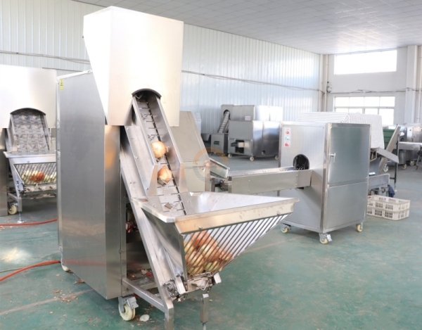 Good Price Automatic Commercial Onion Peeling Machine Auto Industrial Continuous Dry Onions Skinning Equipment China for Sale