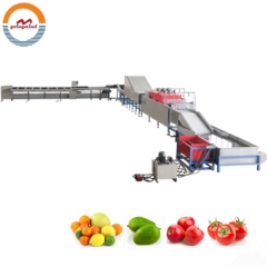 Good Price Automatic apple Washing Waxing Drying and Grading Machine Auto Industrial Apples Cleaning, Sorting Line for Sale