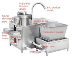Good Price Automatic Commercial Mung Bean Washing Machine Auto Industrial Mung Beans Washer Cleaner Cleaning Equipment for Sale
