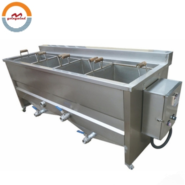 Good Price Semi Automatic Small Scale Batch Fryer Semi-automatic Gas Fry Auto Kfc Mcdonald's Chicken Frying Machine for Sale