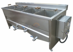 Good Price Semi Automatic Small Scale Batch Fryer Semi-automatic Gas Fry Auto Kfc Mcdonald's Chicken Frying Machine for Sale