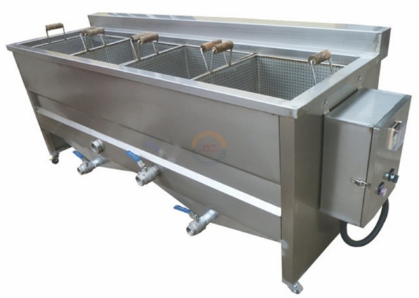 Good Price Semi Automatic Small Scale Batch Fryer Semi-automatic Gas Fry Auto Kfc Mcdonald's Chicken Frying Machine for Sale